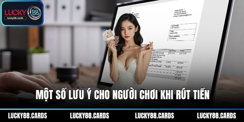 Một số lưu ý cho người chơi khi rút tiền